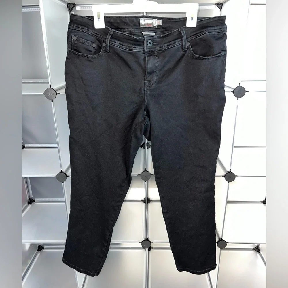 Torrid Women's Luxe Skinny Sateen Stretch Black Jeans Size 16S